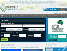 Tablet Screenshot of buddhatravel.com.au